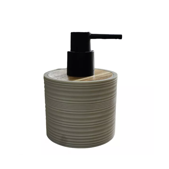 MINI DISTRIBUTEUR DE SAVON LIQUIDE EN PLASTIQUE AVEC UNE TOUCHE EFFET BOIS 250ML COULEURS MINI DISTRIBUTEUR DE SAVON LIQUIDE EN PLASTIQUE AVEC UNE TOUCHE EFFET BOIS 250ML COULEURS
