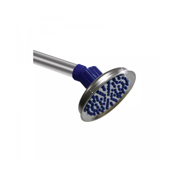 POMMEAU DE DOUCHE EN INOX AVEC ROTULE ANTI-CALCAIRE Ø90-1/2 EJIM