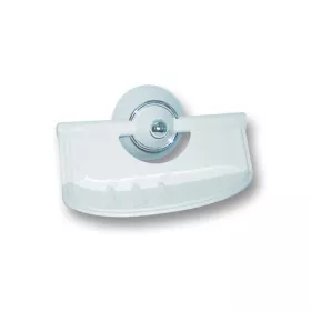 PORTE SAVON BLANC/CHROME LUXPLAST