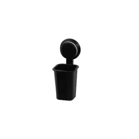 PORTE VERRE À VENTOUSE NOIR EN ABS EJIM