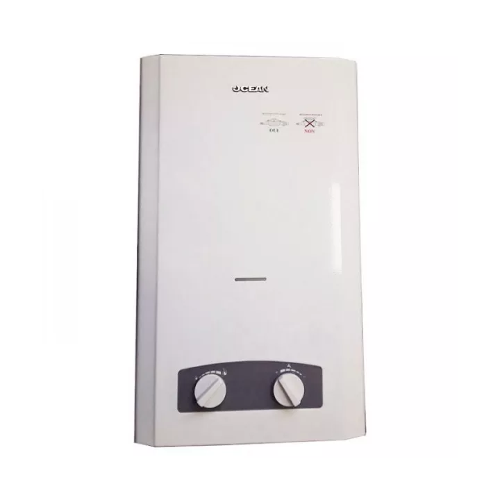 CHAUFFE EAU À GAZ NATUREL 10L BLANC OCEAN