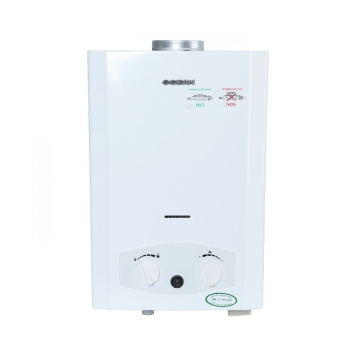 CHAUFFE EAU À GAZ BOUTEILLE 6 LITRES OCEAN