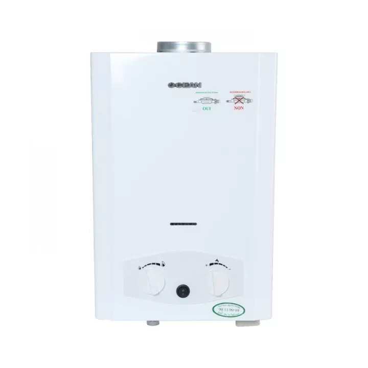 CHAUFFE EAU À GAZ NATUREL 6 LITRES OCEAN