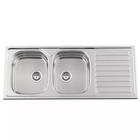 ÉVIER 2 BACS EN INOX 120*60CM RODI