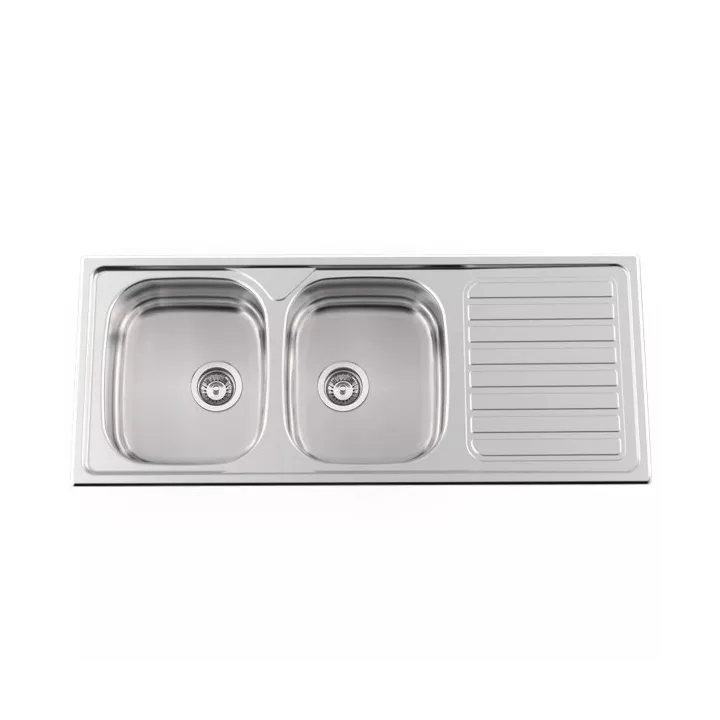 ÉVIER 2 BACS EN INOX 120*60CM RODI