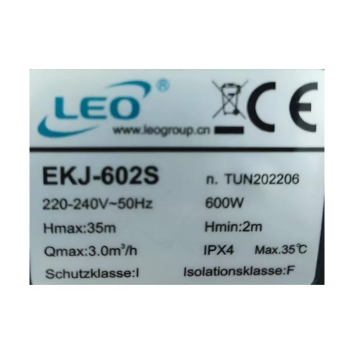 POMPE JET EKJ-602S INOX-M 0.5CV LEO