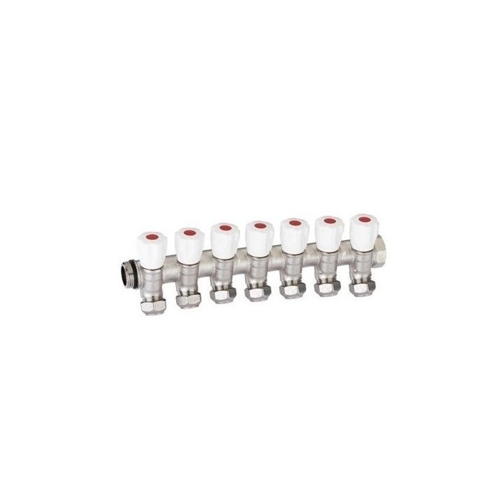 COLLECTEUR INCLINÉ 7 VANNES 20/27 E36 PEX16 ROUGE SOPAL COLLECTEUR INCLINÉ 7 VANNES 20/27 E36 PEX16 ROUGE SOPAL