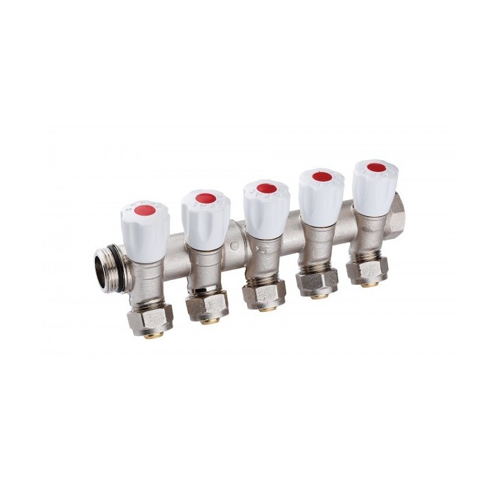 COLLECTEUR INCLINÉ 5 VANNES 26/34 E36 PEX16 ROUGE SOPAL COLLECTEUR INCLINÉ 5 VANNES 26/34 E36 PEX16 ROUGE SOPAL