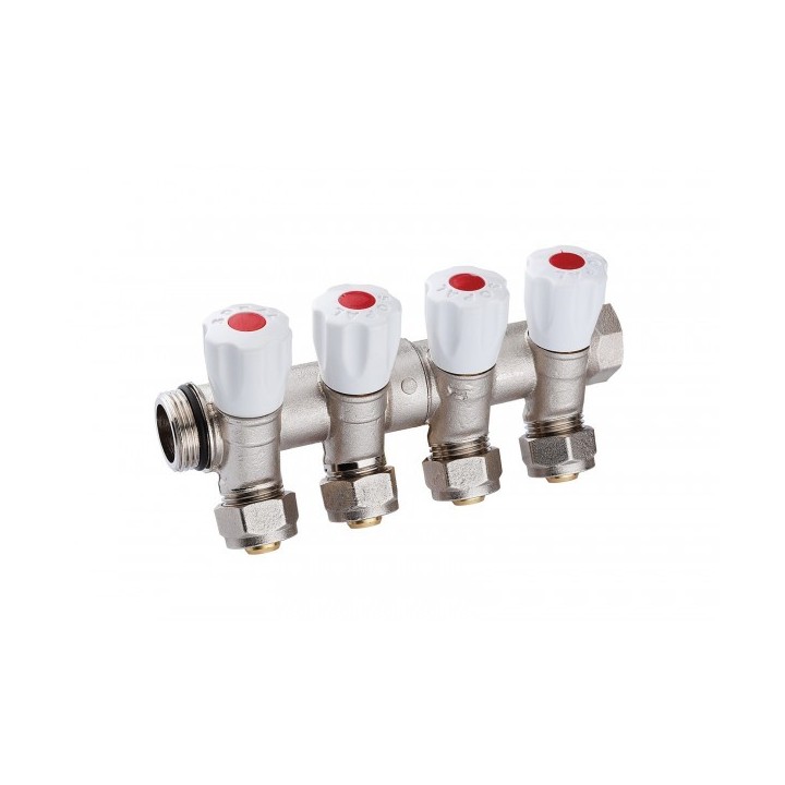 COLLECTEUR INCLINÉ 4 VANNES 26/34 E36 PEX16 ROUGE SOPAL COLLECTEUR INCLINÉ 4 VANNES 26/34 E36 PEX16 ROUGE SOPAL