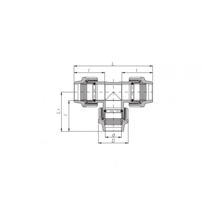 RACCORD TÉ 90*90*90MM UNIDELTA RACCORD TÉ 90*90*90MM UNIDELTA