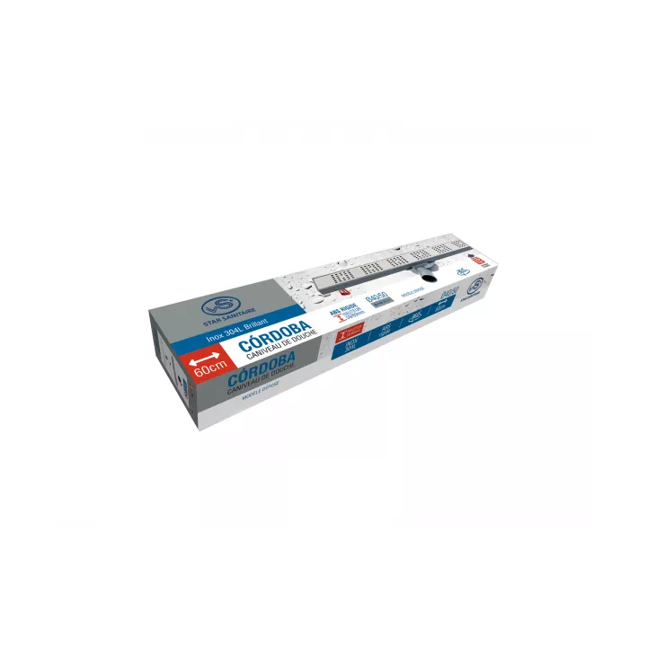 CANIVEAU DE DOUCHE CORDOBA 60CM STAR SANITAIRE CANIVEAU DE DOUCHE CORDOBA 60CM STAR SANITAIRE