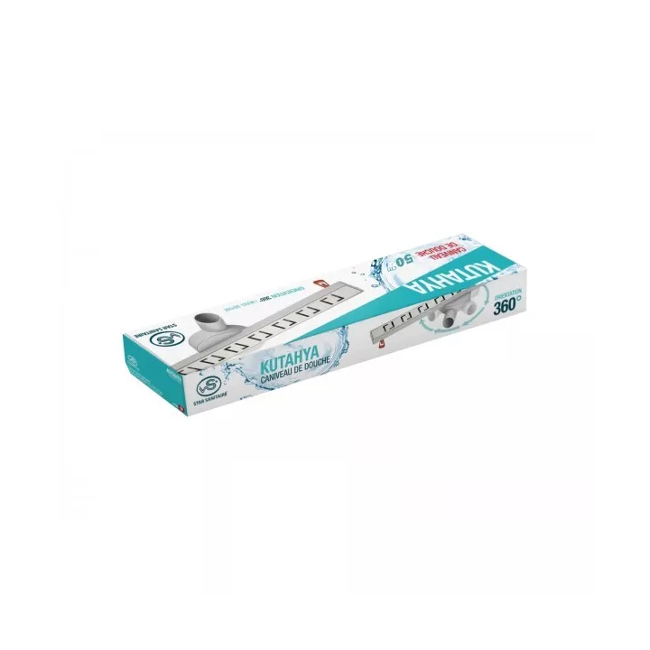 CANIVEAU DE DOUCHE KUTAHYA 50 STAR SANITAIRE