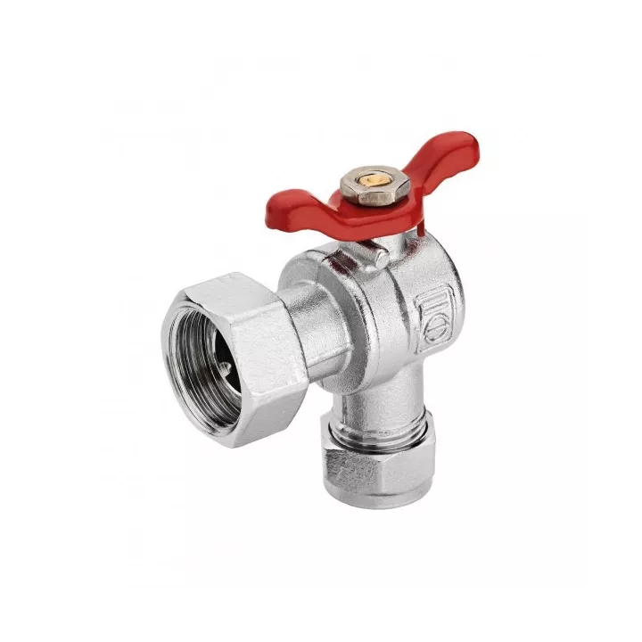 VANNE COUDE ÉCROU LIBRE 26/34 FEMELLE PEX26 SOPAL