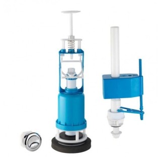 MÉCANISME CHASSE À BOUTON POUSSOIR AVEC FLOTTEUR ALIMENTATION BASSE AQUAPLAST MÉCANISME CHASSE À BOUTON POUSSOIR AVEC FLOTTEUR ALIMENTATION BASSE AQUAPLAST