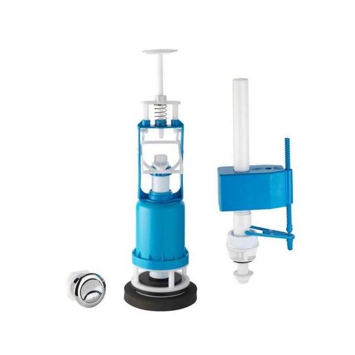 MÉCANISME CHASSE À BOUTON POUSSOIR AVEC FLOTTEUR ALIMENTATION BASSE AQUAPLAST MÉCANISME CHASSE À BOUTON POUSSOIR AVEC FLOTTEUR ALIMENTATION BASSE AQUAPLAST