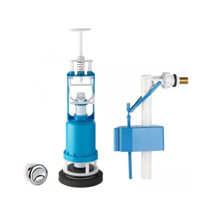 MÉCANISME CHASSE À BOUTON POUSSOIR AVEC FLOTTEUR COULISSANT ET EMBOUT EN LAITON AQUAPLAST AQUAPLAST MÉCANISME CHASSE À BOUTON POUSSOIR AVEC FLOTTEUR COULISSANT ET EMBOUT EN LAITON AQUAPLAST AQUAPLAST