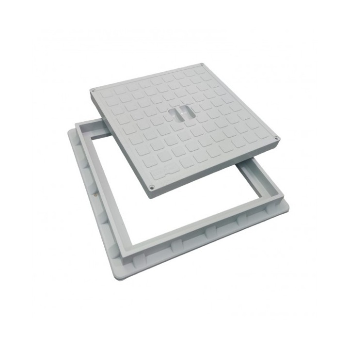 CADRE REGARD AVEC COUVERCLE 30*30CM LUX-PLAST CADRE REGARD AVEC COUVERCLE 30*30CM LUX-PLAST