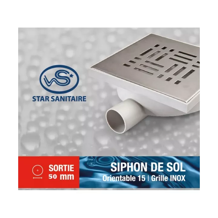 SIPHON SOL INOX ORIENT S50 STAR SANITAIRE