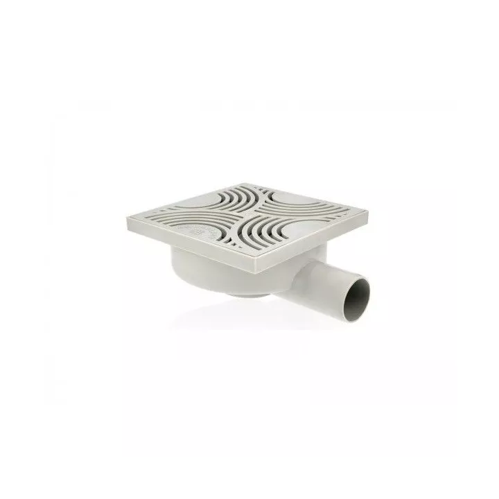 SIPHON DE SOL GRILLE EN PLASTIQUE 15*15CM SOPAL