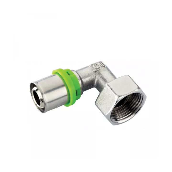 RACCORD COUDÉ AVEC ÉCROU LIBRE 20/27 PEX20 SOPAL