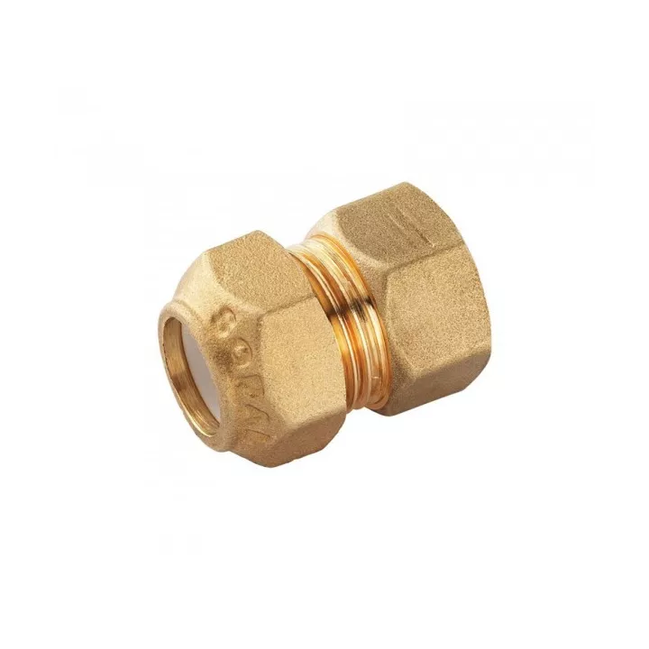 RACCORD DROIT 20/27 FEMELLE CUIVRE 22 SOPAL