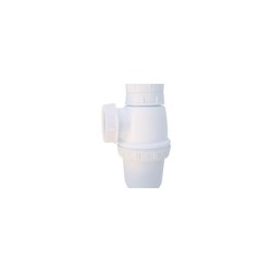 SIPHON POUR LAVABO Ø33MM EN PLASTIQUE LUXPLAST