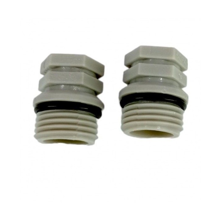 LOT DE 2 BOUCHONS Ø15/21MM MÂLE EN PVC