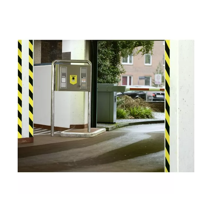 RUBAN ADHÉSIF DE SIGNALISATION JAUNE /NOIR 66Mx55MM TESA RUBAN ADHÉSIF DE SIGNALISATION JAUNE /NOIR 66Mx55MM TESA