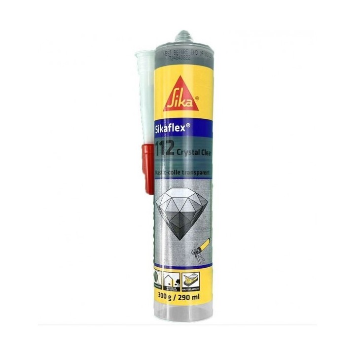 MASTIC-COLLE CRYSTAL CLEAR TRANSPARENT 290ML SIKA MASTIC-COLLE CRYSTAL CLEAR TRANSPARENT 290ML SIKA