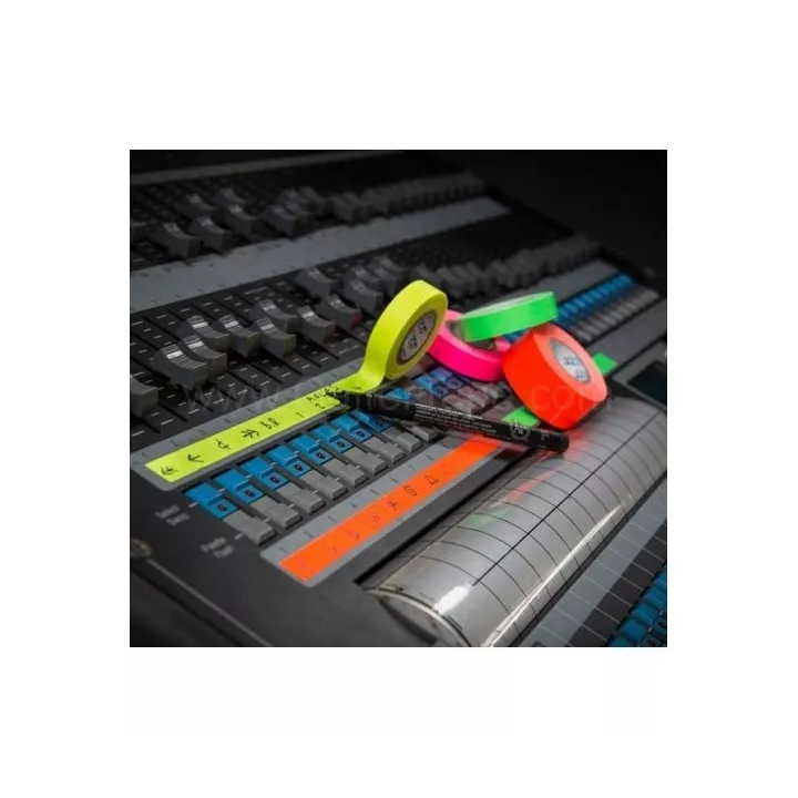 ADHÉSIF GAFFA ORANGE NÉON 19MM x25M TESA