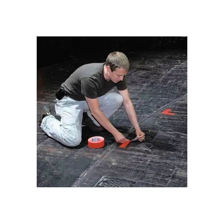 ADHÉSIF GAFFA ORANGE NÉON 19MM x25M TESA