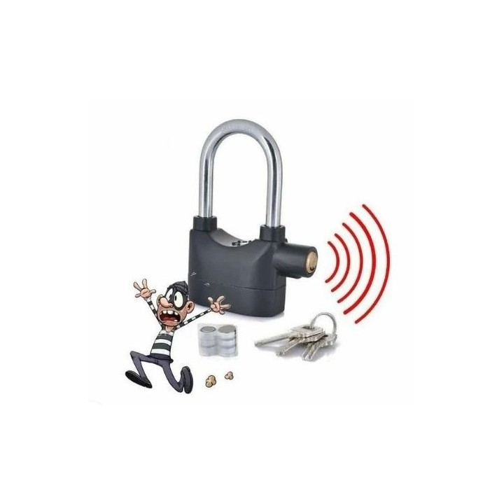 CADENAS ALARME AVEC SIRÈNE DE SÉCURITÉ