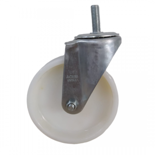 ROULETTE PIVOTANTE À TIGE 125MM POLYAMIDE ACEM