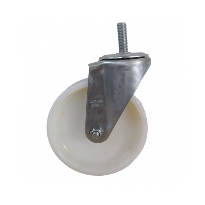 ROULETTE PIVOTANTE À TIGE 125MM POLYAMIDE ACEM