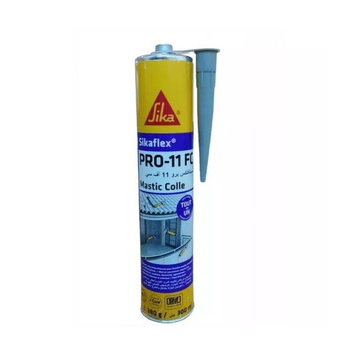 MASTIC COLLE À PRISE RAPIDE GRIS 300ML SIKA MASTIC COLLE À PRISE RAPIDE GRIS 300ML SIKA