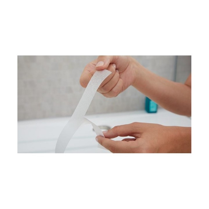 ADHÉSIF ANTIDÉRAPANT BAIN ET DOUCHE 5Mx25MM TESA