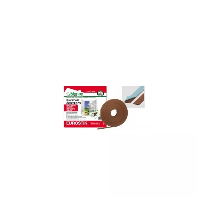 JOINT ADHÉSIF DE FENETRE ET PORTE PVC MARRON 6M MAPPY