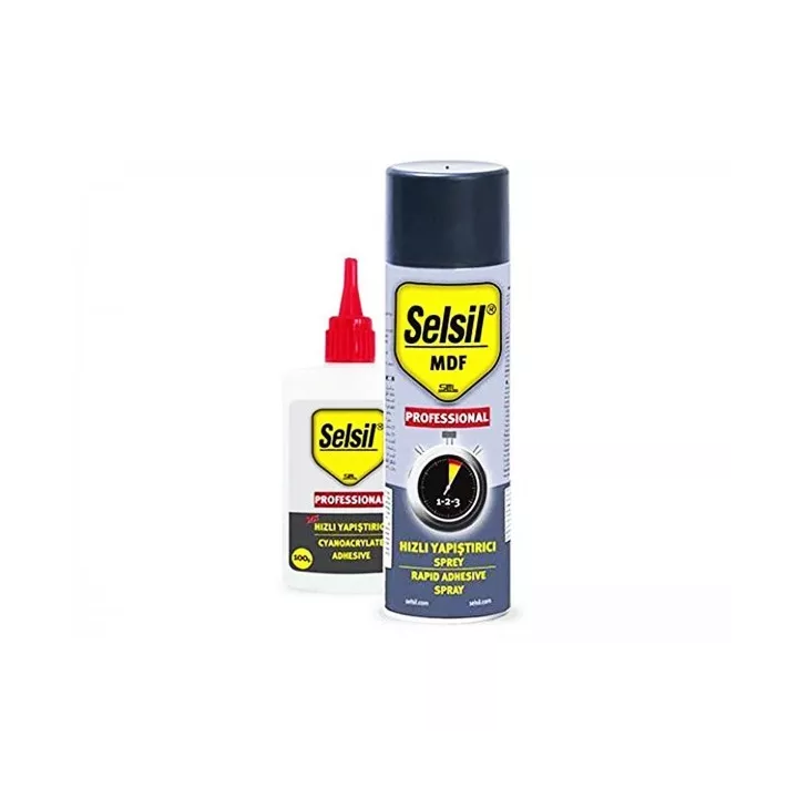 KIT COLLE MDF AVEC ACTIVATEUR 100G AVEC 400ML SELSIL KIT COLLE MDF AVEC ACTIVATEUR 100G AVEC 400ML SELSIL