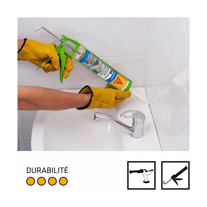 MASTIC SILICONE SIKASEAL 108 TRANPARENT 300ML SIKA