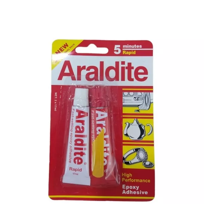 COLLE ÉPOXY ADHÉSIVE 5 MIN 2*17ML ARALDITE
