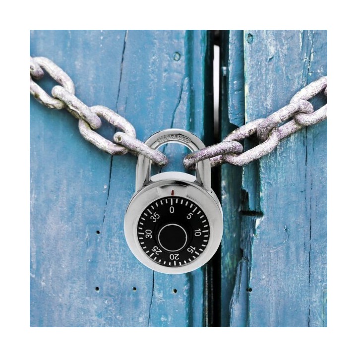 CADENAS DE SÉCURITÉ EN ACIER ET COMBINAISON ROTATIVE 50MM HOTECHE CADENAS DE SÉCURITÉ EN ACIER ET COMBINAISON ROTATIVE 50MM HOTECHE