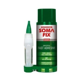 ADHÉSIF RAPIDE ET UNIVERSEL 200ML AVEC ACTIVATEUR 50GR SOMAFIX ADHÉSIF RAPIDE ET UNIVERSEL 200ML AVEC ACTIVATEUR 50GR SOMAFIX