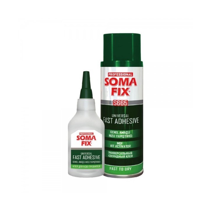 ADHÉSIF RAPIDE ET UNIVERSEL 200ML AVEC ACTIVATEUR 50GR SOMAFIX