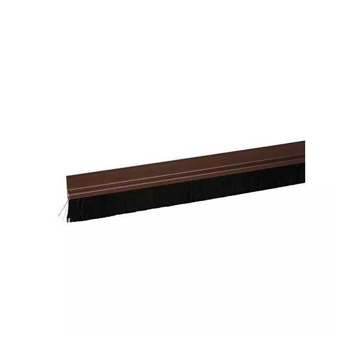 BAS ADHÉSIF DE PORTE AVEC BROSSE MARRON 1M SEAL BAS ADHÉSIF DE PORTE AVEC BROSSE MARRON 1M SEAL