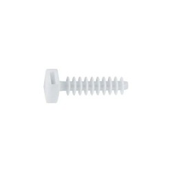 LOT DE 100 CHEVILLES POUR SERRE CÂBLES 6MM BLANC