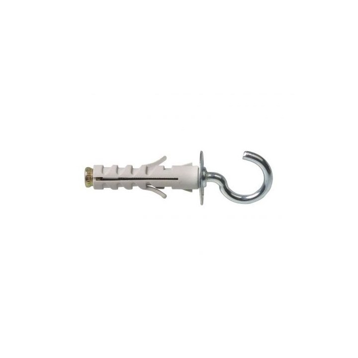 LOT DE 2 PITON À VIS OEIL OUVERT AVEC CHEVILLE Ø 12MM BRICOLA