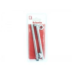 LOT DE 2 BOULON HEXAGONALE M10*120MM ACIER ZINGUE BRICOLA