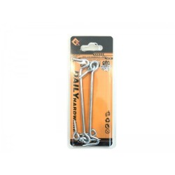 LOT DE 2 CROCHETS CONTRE VENT 110MM BRICOLA