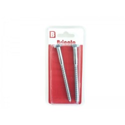 LOT DE 2 TIREFONDS TETE HEXAGONALE 8*100MM BRICOLA