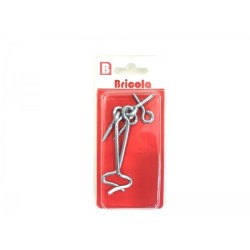 LOT DE 2 CROCHETS CONTRE VENT 70MM BRICOLA